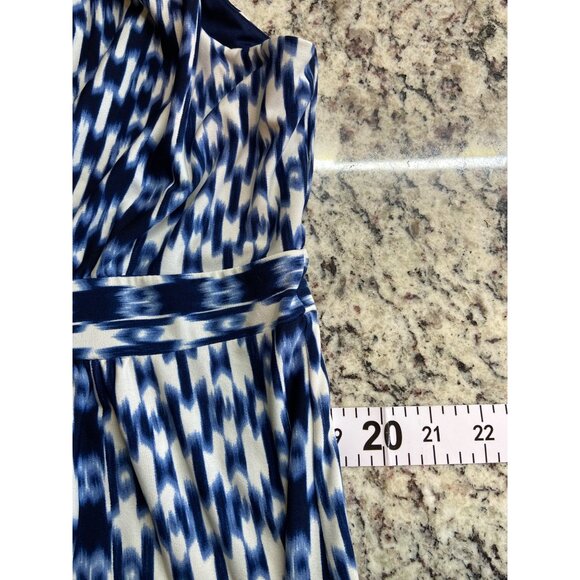 Ruby Rd Maxi Dress XL Sleeveless Beaded Waist Abstract Aztec Boho Hippie - Picture 7 of 8